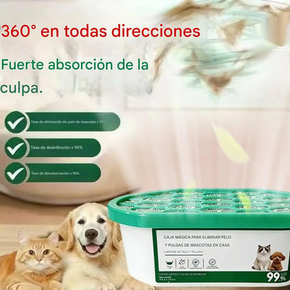 【30%OFF]【Compra 1 y llévate 1 gratis】🔥Oferta especial 2026 - Caja mágica para eliminar el pelo y el olor de las mascotas