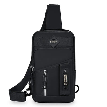 🔥Bolso de hombro impermeable con cremallera para hombre