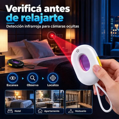 🛡️ ¡Ahorra un 50 % ahora! 🔍 Detector de cámaras espía — Portátil, sensible, escaneo 3D — Detecta cámaras ocultas y activa una alarma en cualquier momento y lugar 📡