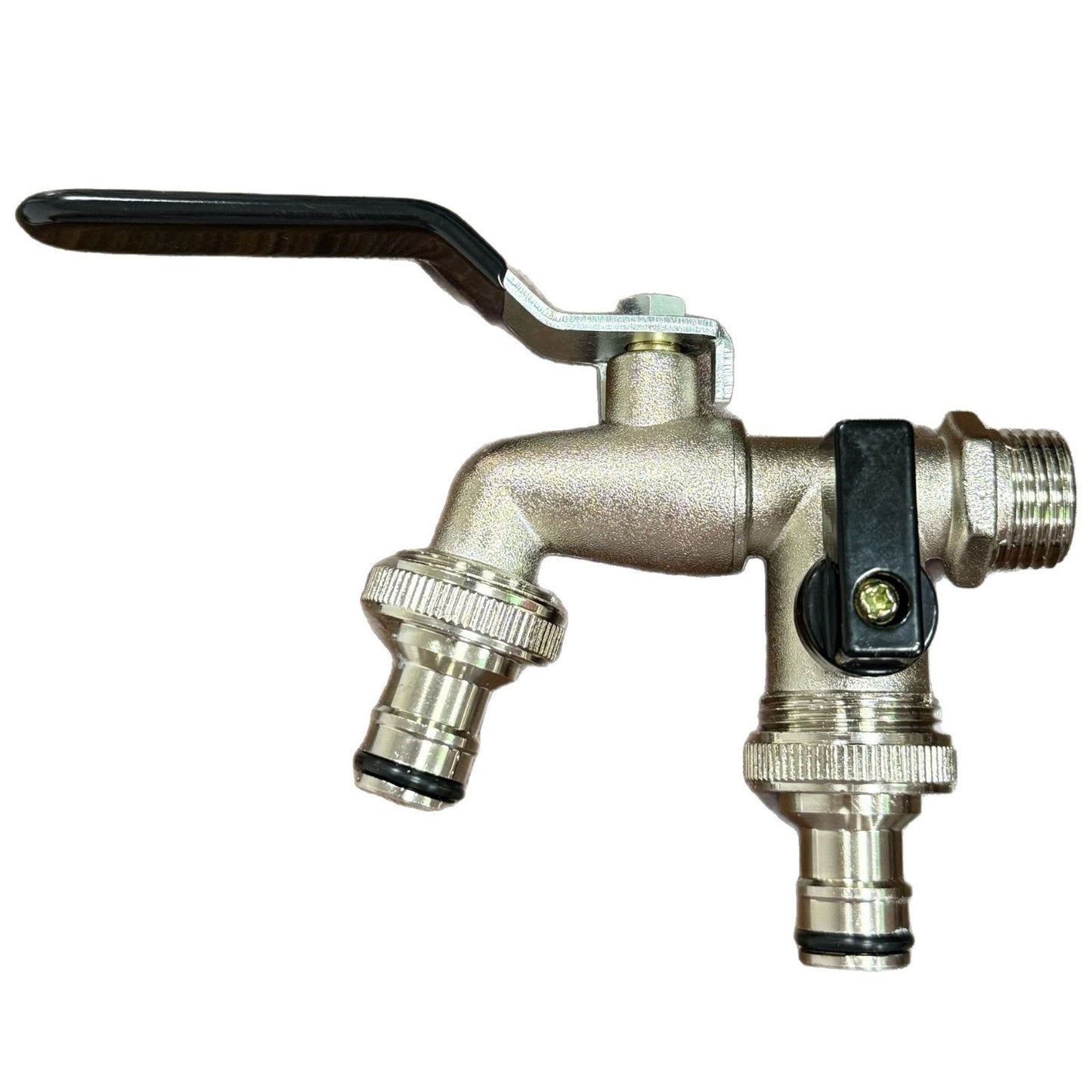 🔥Doble salida para uso exterior | Válvula antirretorno integrada y latón antihielo (UKCA/CE)🚰