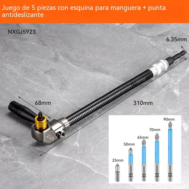 Herramienta multiusos para herramientas de ferretería, cortador de esquinas, taladro eléctrico magnético potente de 90°/105°