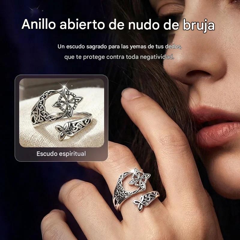 [compra 1 y llévate 1 gratis]Anillo de nudo celta de plata S925 con