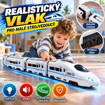 🚆Model elektrické vysokorychlostní železnice, univerzální malý vlak, vysokorychlostní vlak, hračka pro rané dětství