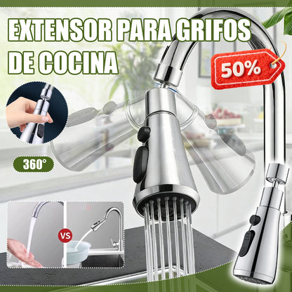 🔥【30%OFF】🚰🔥Boquilla extensora de grifo giratoria de 360°