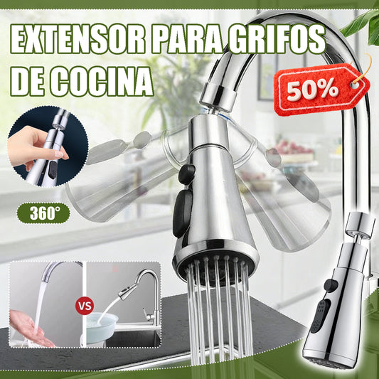 🔥【30%OFF】🚰🔥Boquilla extensora de grifo giratoria de 360°