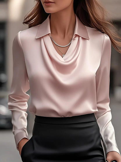 🔥【S-3XL】✨Top de seda helada de moda para mujer, primavera/verano, cómodo y refrescante