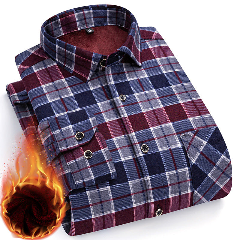 👔【L-5XL】Nova muška termo majica s obostranim plišem za jesen i zimu – moderna i svestrana.