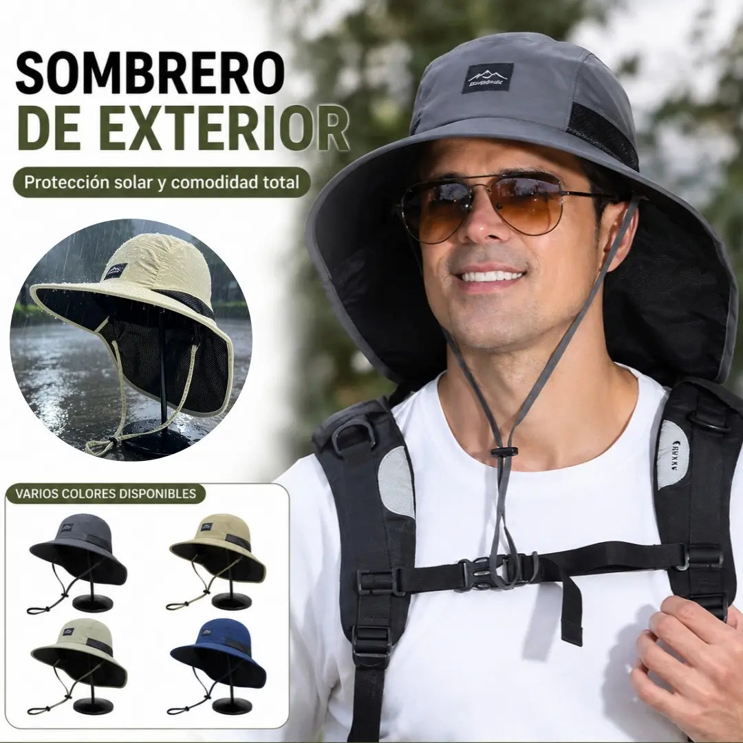 🧢Sombrero solar plegable impermeable para exteriores