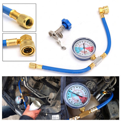 ⏳Oferta por tiempo limitado⏰ Manguera de carga de CA R134a con manómetro: herramienta universal y fácil de usar para proyectos de bricolaje 🔧