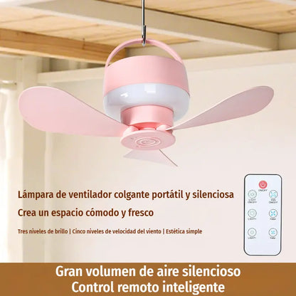 ⏰ Oferta por tiempo limitado: ¡Ventilador de techo recargable con luz LED! 🌬️✨
