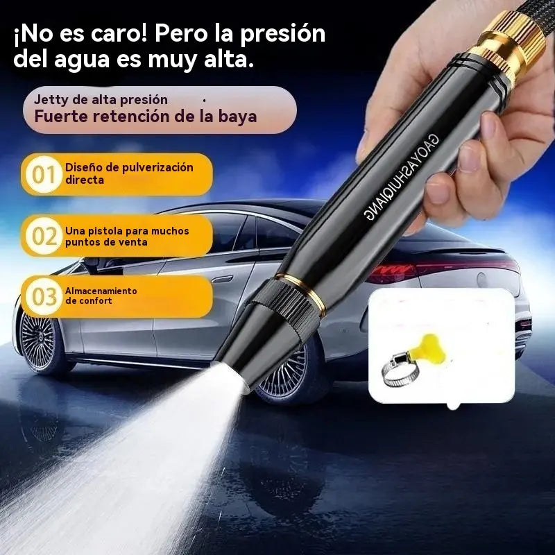 【4 piezas】Nueva boquilla de lavado de autos de alta presión, universal para regar flores, lavar autos y limpiar el suelo
