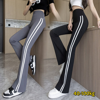 【M-4XL】【40-100kg】Nuevos pantalones casuales de cintura alta para mujer, tallas grandes, 2026