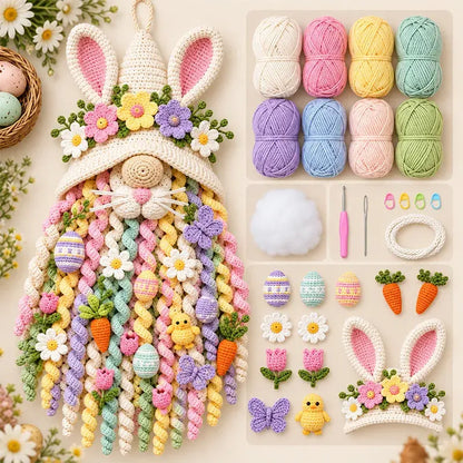 🔥 ¡Gran oferta! 🔥⏳ 🧶 Colección de kits DIY de colgadores para puerta en crochet 3D (temática estacional) | Incluye lanas a juego, relleno, accesorios e instrucciones paso a paso 💕