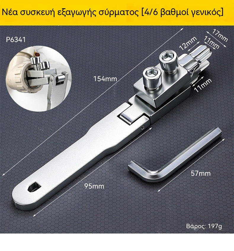 👍👍Nuevo extractor de cables de grifo roto con válvula angular universal. Apto para tuberías de agua de 4 y 6 puntos.