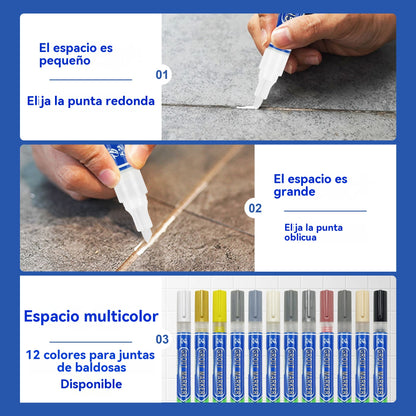 【4 unidades】🔥Lápiz para lechada de baldosas de cerámica resistente al moho y al agua