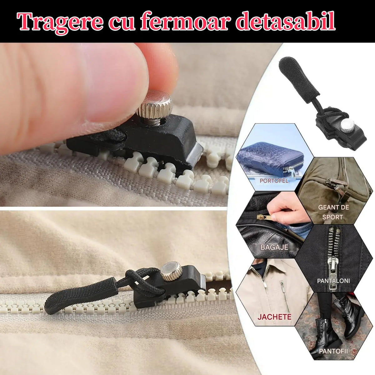 🛒【50 piezas 】Herramienta universal de reparación de cremalleras