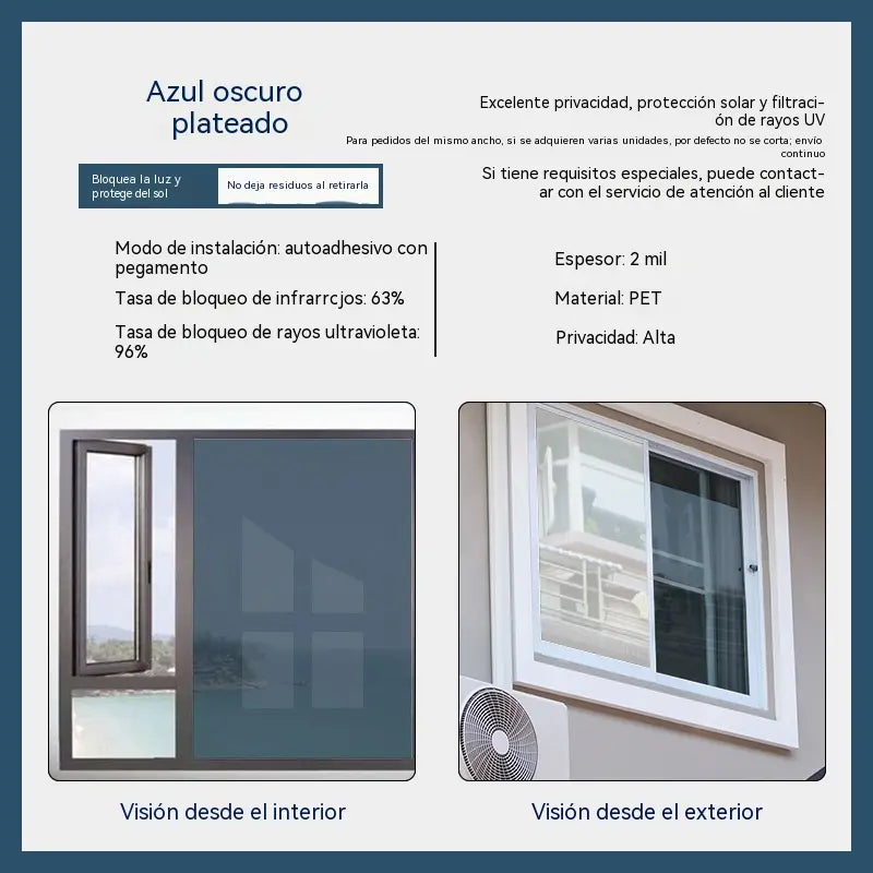 📱【150 cm × 1 m】🚗Película para ventanas con aislamiento térmico y protección de la privacidad: apta tanto para dormitorios como para las ventanillas del coche.