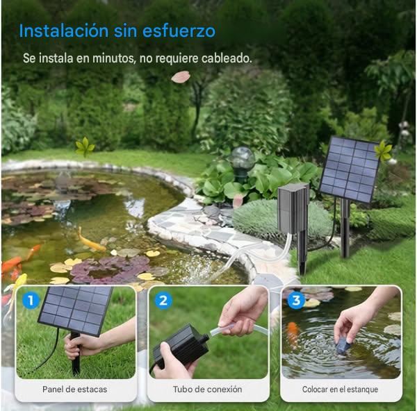 💦¡Alimentado por energía solar, dale vida a tu estanque!
