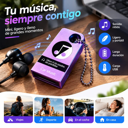 🚗🎵🎵【 32G】 【Unidad flash USB de música】contiene 3000 canciones, 200 MV y efectos de sonido 6D