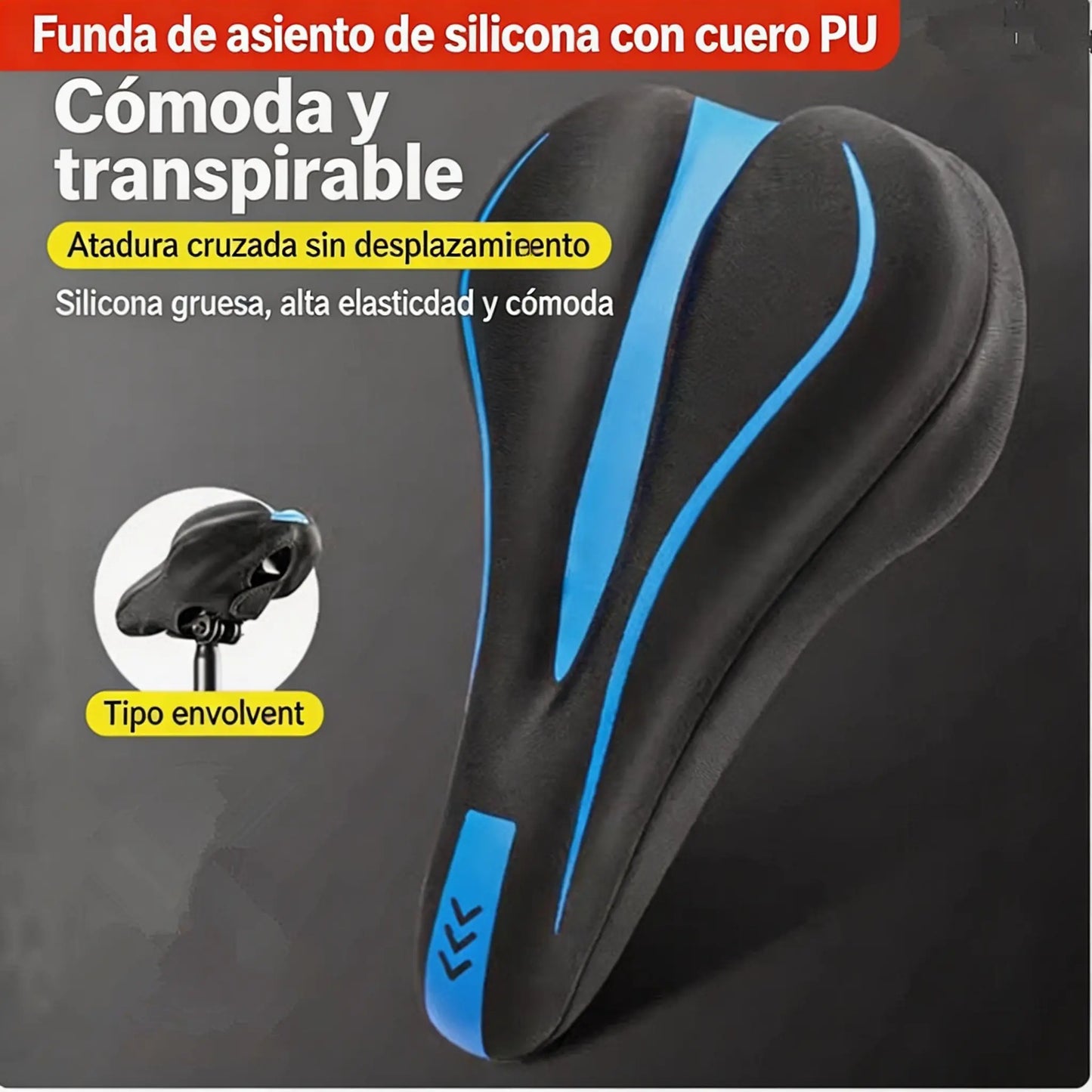 🚴 Funda de Silicona para Sillín de Bicicleta | Más Comodidad y Menos Presión al Pedalear ☁️