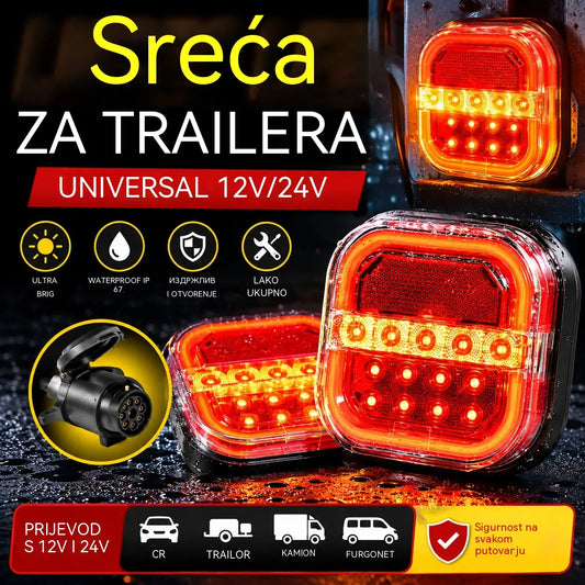 🚦【Univerzalno 12V/24V】🚦 LED svjetlo za prikolicu automobila
