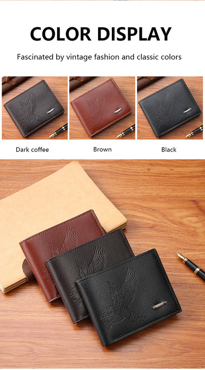 🛡️3 artículos por solo 23 euros💳Nueva cartera para hombre, con múltiples ranuras para tarjetas, estilo elegante y formal, diseño compacto.