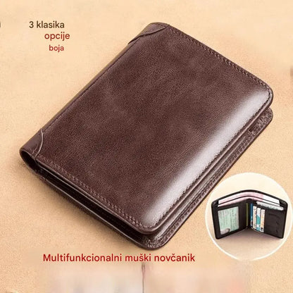 👝✨ Novi muški novčanik od prave kože sa zaštitom od krađe