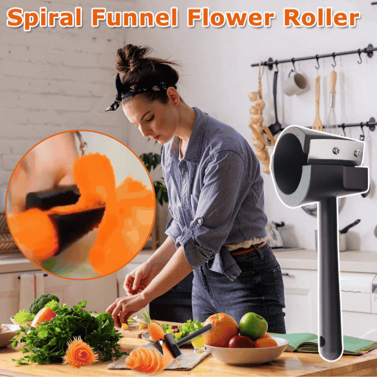 🔥【Compre 1 y obtenga 1 gratis】💮 Herramienta para enrollar flores de frutas y verduras --- Fácil de usar, enrolla flores de una sola vez