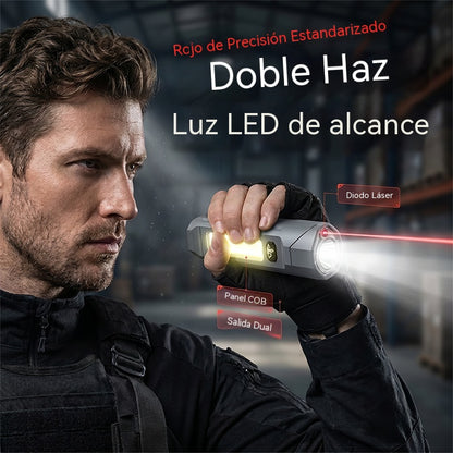 Linterna láser infrarroja con base magnética COB