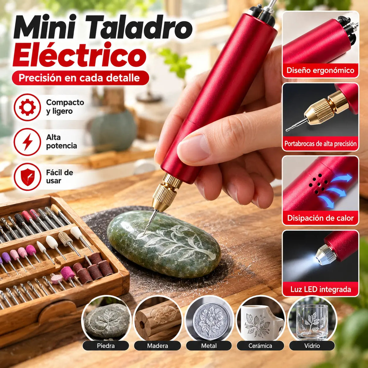 Mini taladro manual eléctrico USB, mini amoladora eléctrica DIY