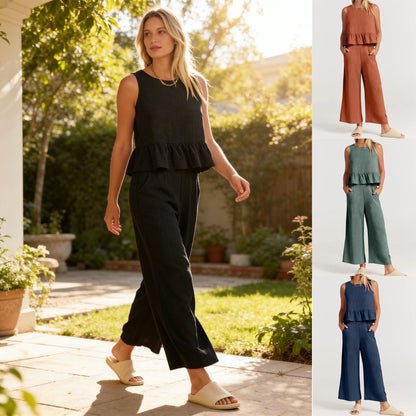 50%OFF🎀Conjunto informal de verano de 2 piezas para mujer