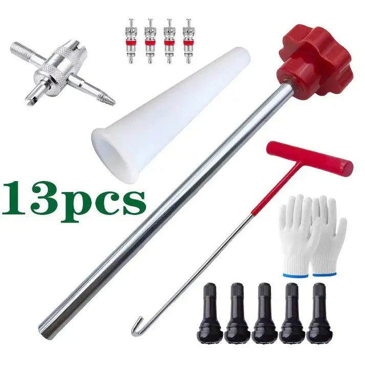 Kit de herramientas para cambio rápido de válvulas de neumáticos de coche