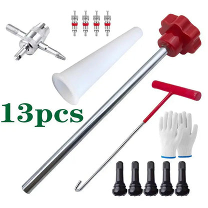 Kit de herramientas para cambio rápido de válvulas de neumáticos de coche
