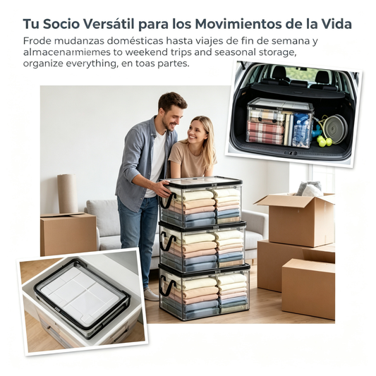📦Bolsa de almacenamiento de plástico transparente, grande, resistente y gruesa para ropa, mudanzas y almacenamiento