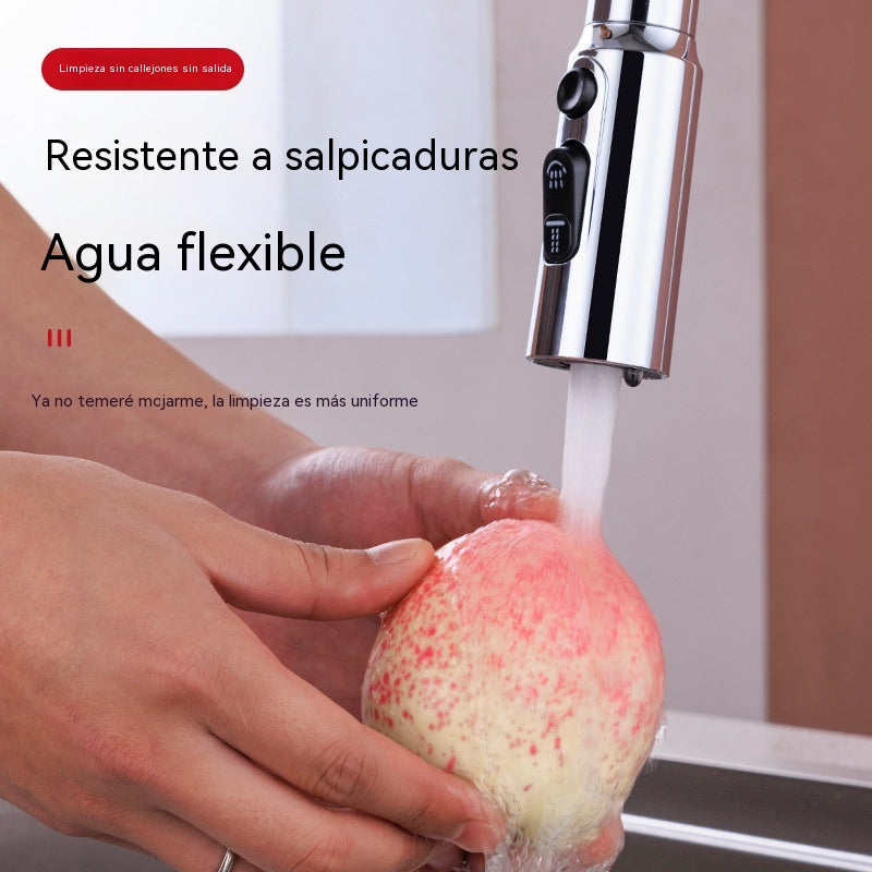 🔥💦 【Compra uno y llévate otro gratis】Grifo de cocina universal con filtro | A prueba de salpicaduras y con amplificador de presión