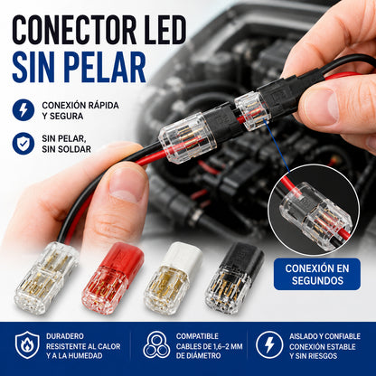 🥳 ¡50% de descuento! ⏰ 【1000 unidades en stock】 Conector de doble cable con hebilla de bloqueo, cierre de seguridad, antideslizante
