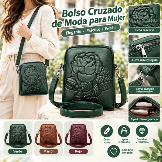 Nuevo bolso bandolera/de hombro de piel suave de doble capa