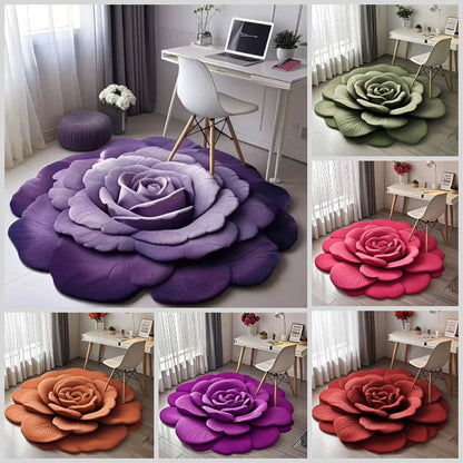 🌺 Elegante alfombra floral ✨Secado rápido, absorbente y antideslizante