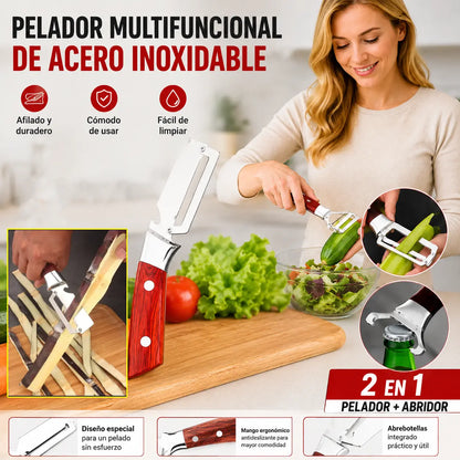 💥Compra 1, llévate 1 gratis💥🔪Pelador multifuncional de acero inoxidable🧅