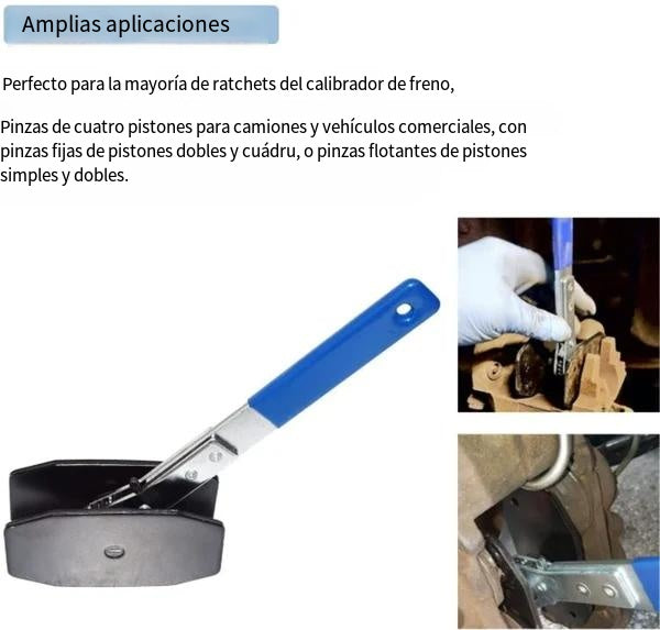🔥🔧Herramienta de pinza de freno de coche, herramienta de mantenimiento automático de 360°, llave, separador de pistón de freno