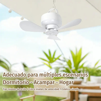 ⏰ Oferta por tiempo limitado: ¡Ventilador de techo recargable con luz LED! 🌬️✨