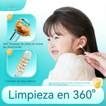 👂✨Nuevo palito de limpieza de oídos de doble cabeza especialmente diseñado