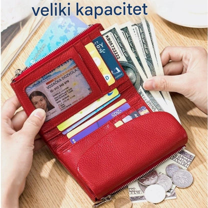 Pebble unisex novčanik od prave kože s RFID zaštitom