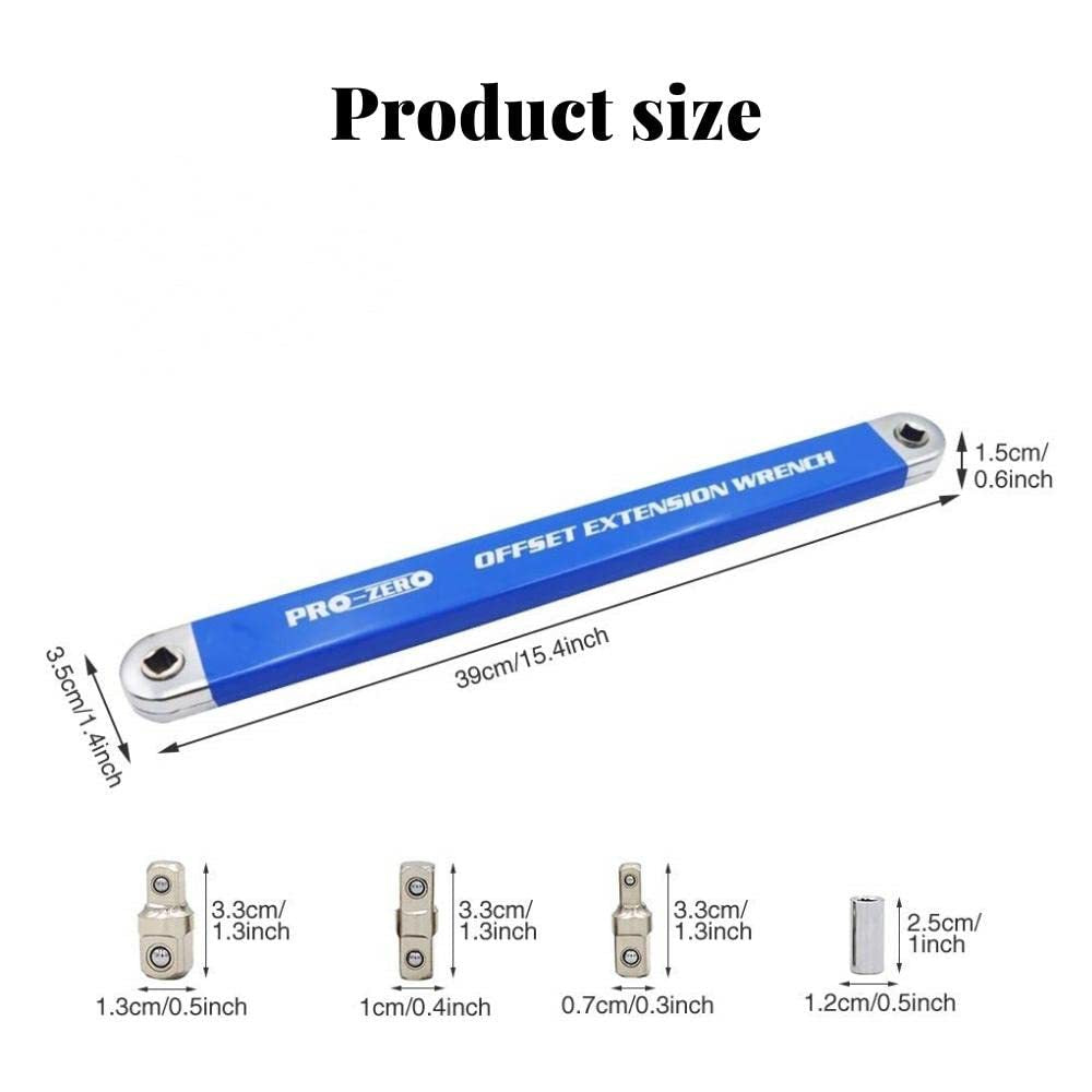 【Juego de 5 piezas】 Llave extensible multifunción ajustable — doble cara, ahorra esfuerzo y llega a espacios difíciles