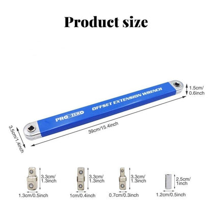 【Juego de 5 piezas】 Llave extensible multifunción ajustable — doble cara, ahorra esfuerzo y llega a espacios difíciles