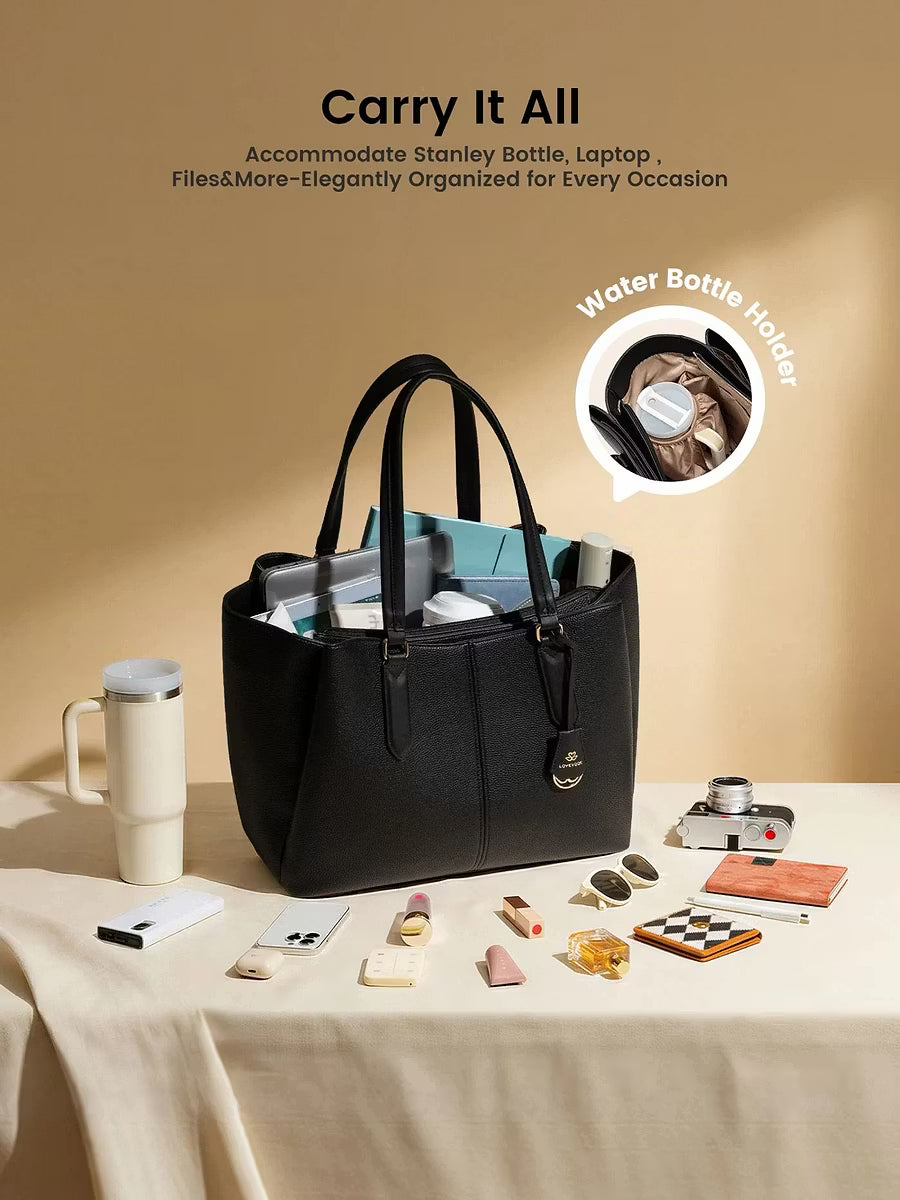 Bolso para portátil – tres compartimentos, compatible con portátiles de 15,6" y 17,3".