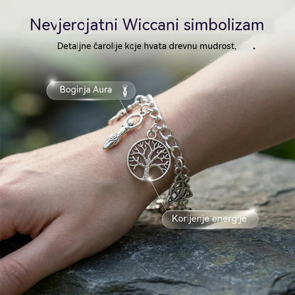 Ženska vintage narukvica s privjescima i mističnim ugođajem – nebeski, gotički i boho nakit 🔮✨