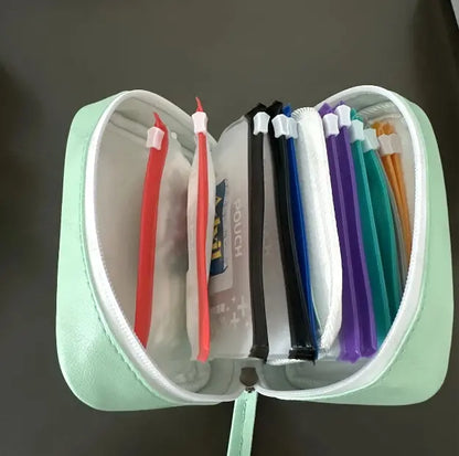 🧳 Organizador multifuncional de silicona: ¡Pastillas, joyas y monedas, todo perfectamente organizado en un solo lugar! 💎✨