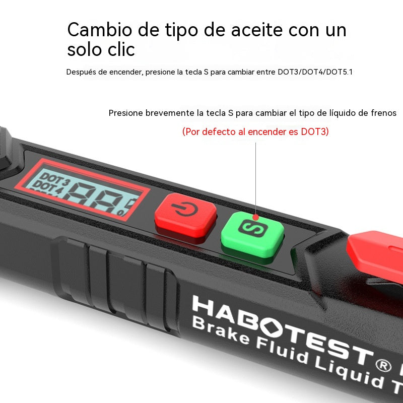🚗 Probador de líquido de frenos de alta precisión