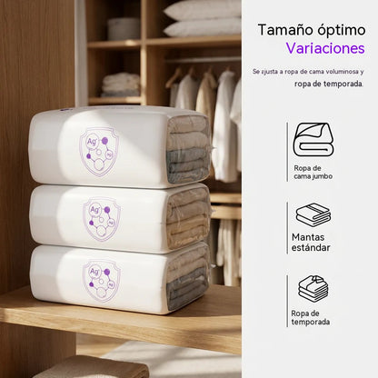⏰🔥¡50% DE DESCUENTO!🔥¡Más de 50.000 unidades vendidas! 🧳✨🧺 Libera espacio en tu armario al instante: bolsas de almacenamiento con sistema de presión y compresión
